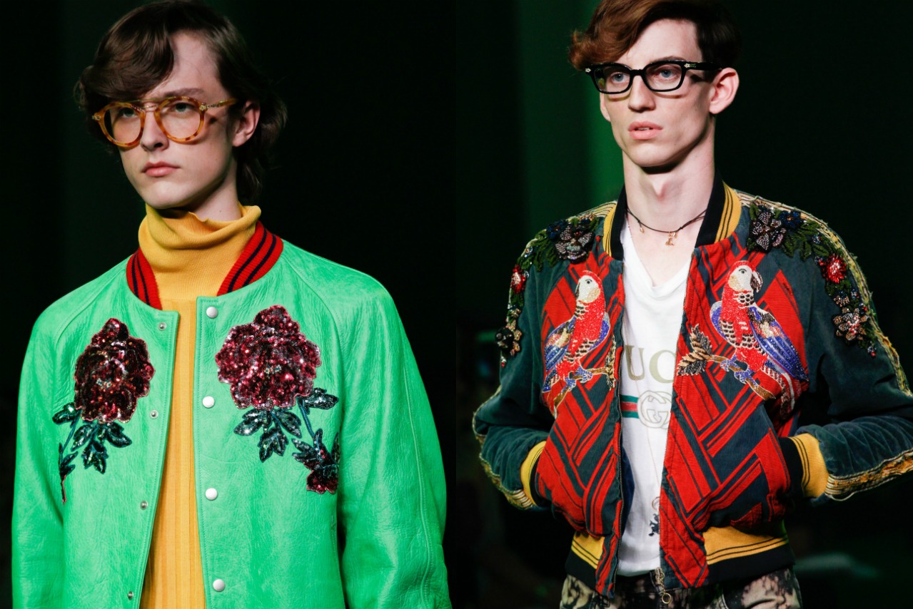 What to steal from the menswear SS16 shows: satin bomber jackets